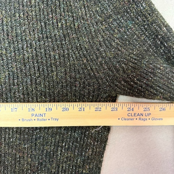 BP. Brand Womens Acrylic Knit Crew Neck Sweater Green Shimmer size M - Picture 9 of 9